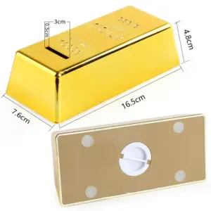 Gold Brick Piggy Bank for Kids 10 Sc39fe7c3ff87472ea3c77055d7a20406K