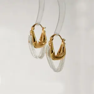 Contrast Drop Earrings with Irregular Shapes 9 Sc3dc1c9e90d74303920f8d12ea46726dn
