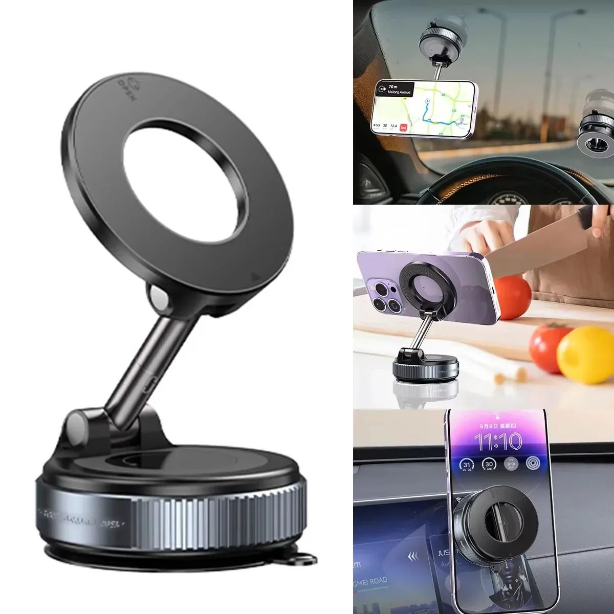 Magnetic Car Phone Holder with 360° Rotatable Arm 3 Magnetic Car Phone Holder with 360° Rotatable Arm - Image 3