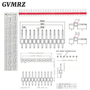 Vibrant 1x40 Pin Header Set for Electronics 15 Sc45206569a8847c2a1ac9065a5967670B