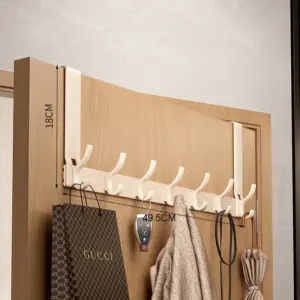 Over-the-Door Storage Organizer with Hooks 19 Sc48b4d1dfa5d46ebab0fa4ec899daec4L