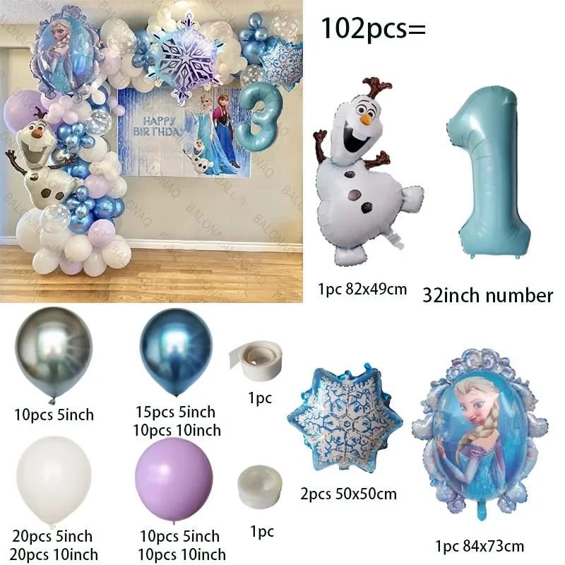 Frozen Themed Foil Balloon Set for Celebrations 2 Frozen Themed Foil Balloon Set for Celebrations - Image 2