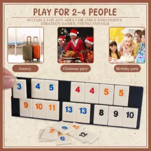 Metal Mahjong Tile Set with Racks and Stand 10 Sc51bde2f57d14fbbb7229be37f034f2do