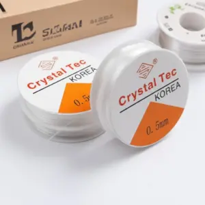 Crystal Beaded Elastic Jewelry Cord, 0.5mm–1.0mm 17 Sc5f5adb942134ca0a87c02442d972585t