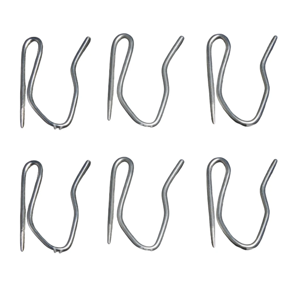 Silver Metal Curtain Hooks for French Pleat Drapes 2 Silver Metal Curtain Hooks for French Pleat Drapes - Image 2