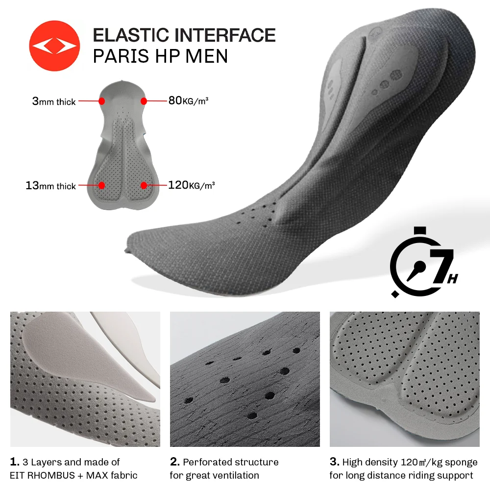 RION Men's Cycling Bib Shorts with Advanced Pads 3 RION Men's Cycling Bib Shorts with Advanced Pads - Image 3