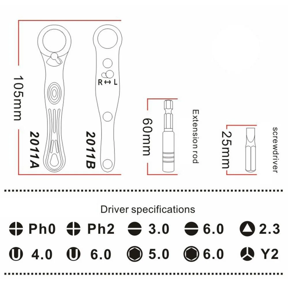 STONEGO Mini Ratchet Wrench Set for Repairs 6 STONEGO Mini Ratchet Wrench Set for Repairs - Image 6