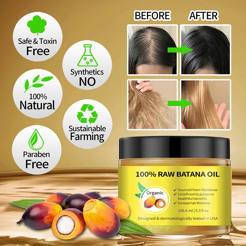 Natural Batana Hair Oil 156.6ml 5 Natural Batana Hair Oil 156.6ml - Image 5