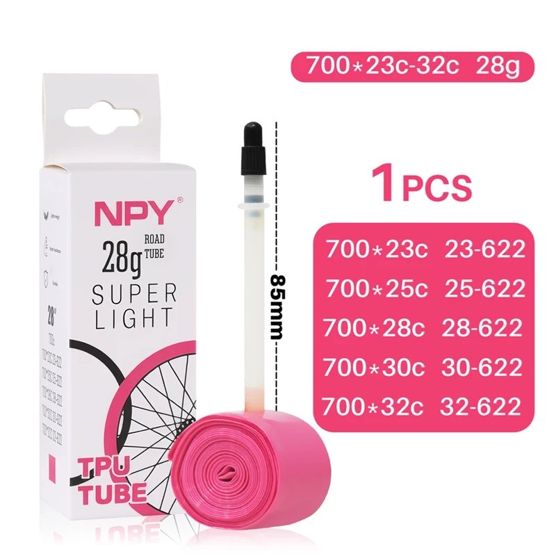 Ultra-Light TPU Bike Inner Tube for 700C Wheels 9 Ultra-Light TPU Bike Inner Tube for 700C Wheels - Image 9