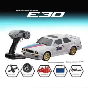 Retro BMW E30 RC Drift Car 1:16 Scale 8 Sc76355947a04482eaee4c61903e902efP