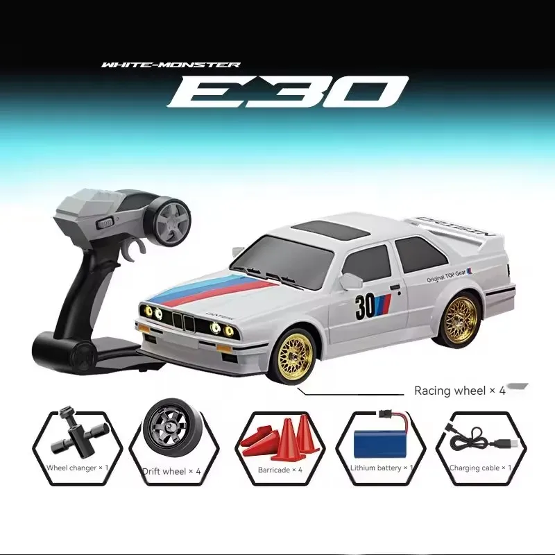 Retro BMW E30 RC Drift Car 1:16 Scale 2 Retro BMW E30 RC Drift Car 1:16 Scale - Image 2