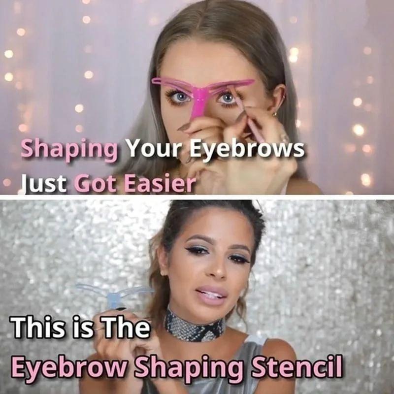 Pink Eyebrow Templates Set for Precise Shaping 6 Pink Eyebrow Templates Set for Precise Shaping - Image 6