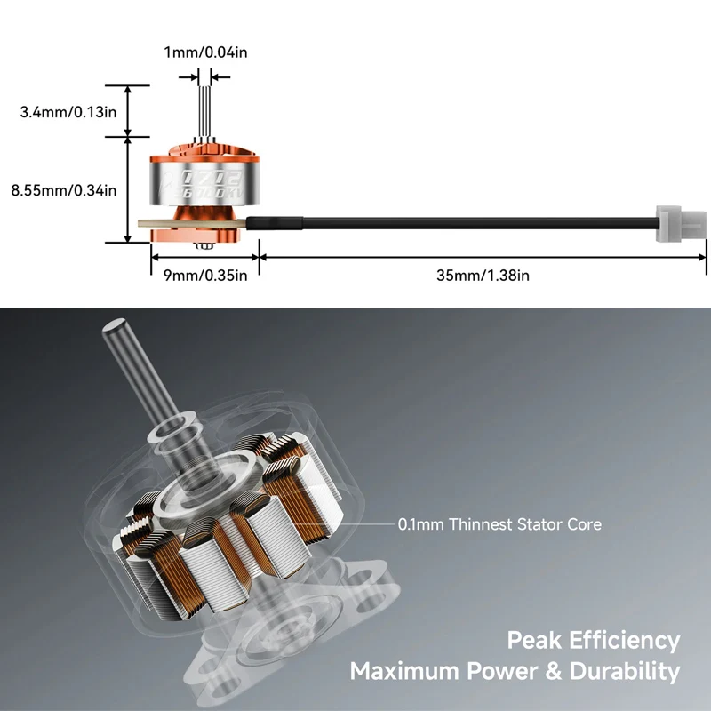 BETAFPV 0702 Brushless Motors Set for FPV Drone 3 BETAFPV 0702 Brushless Motors Set for FPV Drone - Image 3