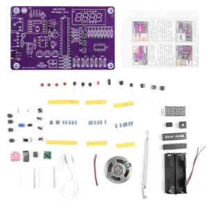 Transparent DIY FM Radio Kit with Digital Display 18 Sc83db952b9e043429d4bf452e9d2d791N