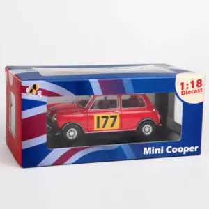 Vibrant Red Mini Cooper #177 Diecast Model