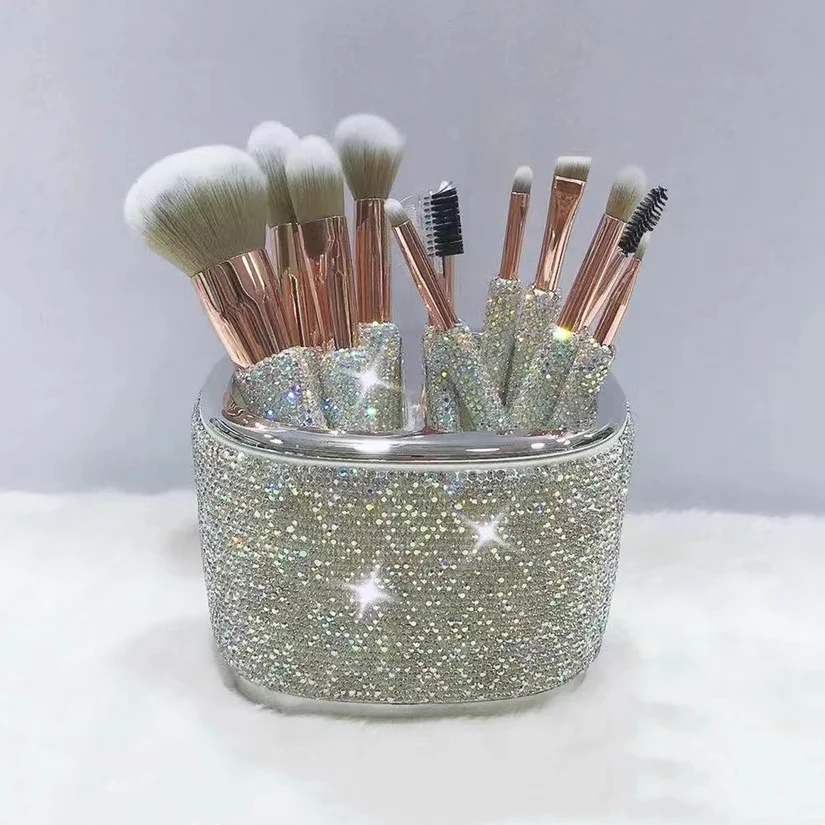 Glamorous Crystal Makeup Brush Organizer 5 Glamorous Crystal Makeup Brush Organizer - Image 5