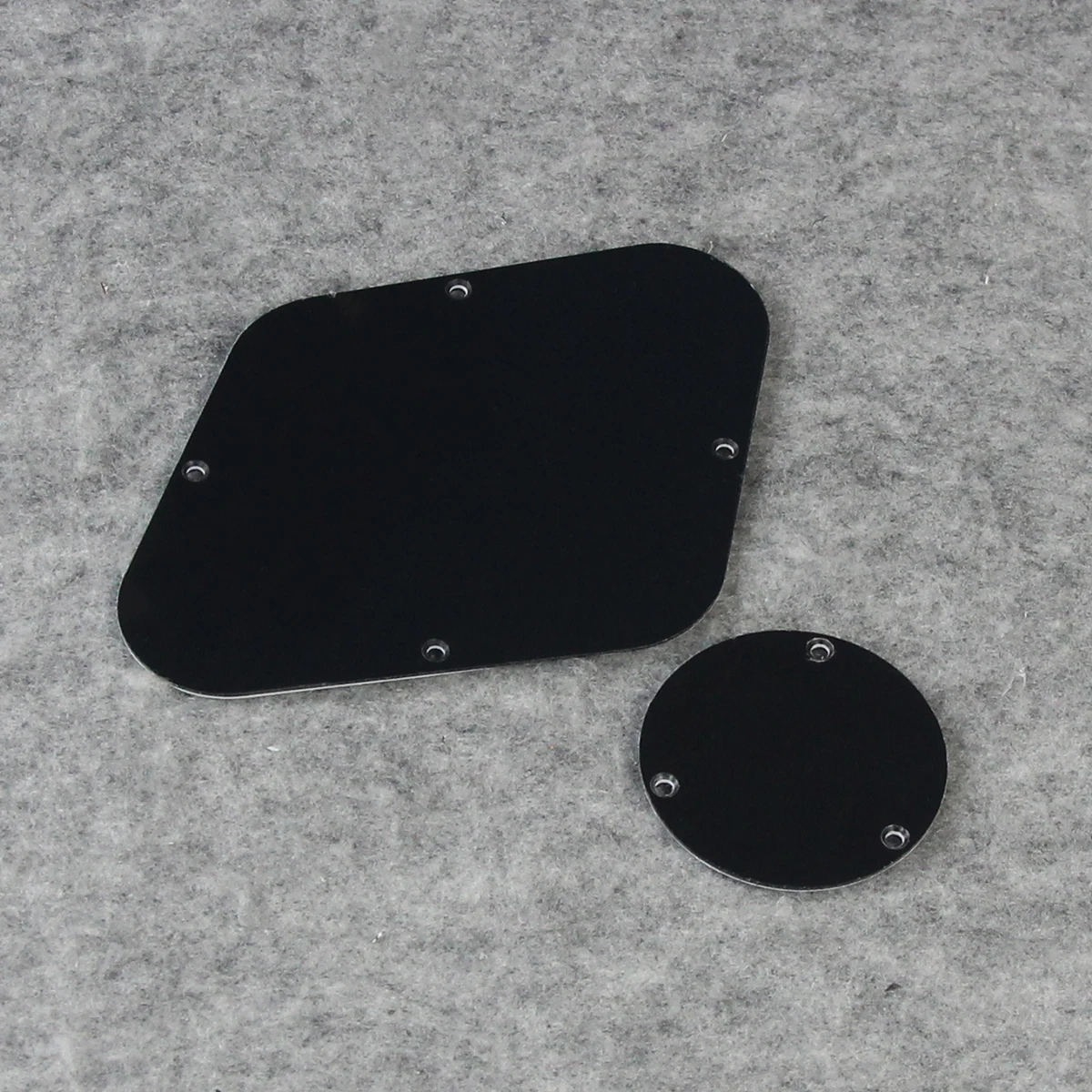 Black Les Paul Pickguard Set with Chrome Hardware 5 Black Les Paul Pickguard Set with Chrome Hardware - Image 5