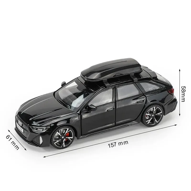 Black Edition RS6 Diecast Model Car 1:32 Scale 2 Black Edition RS6 Diecast Model Car 1:32 Scale - Image 2