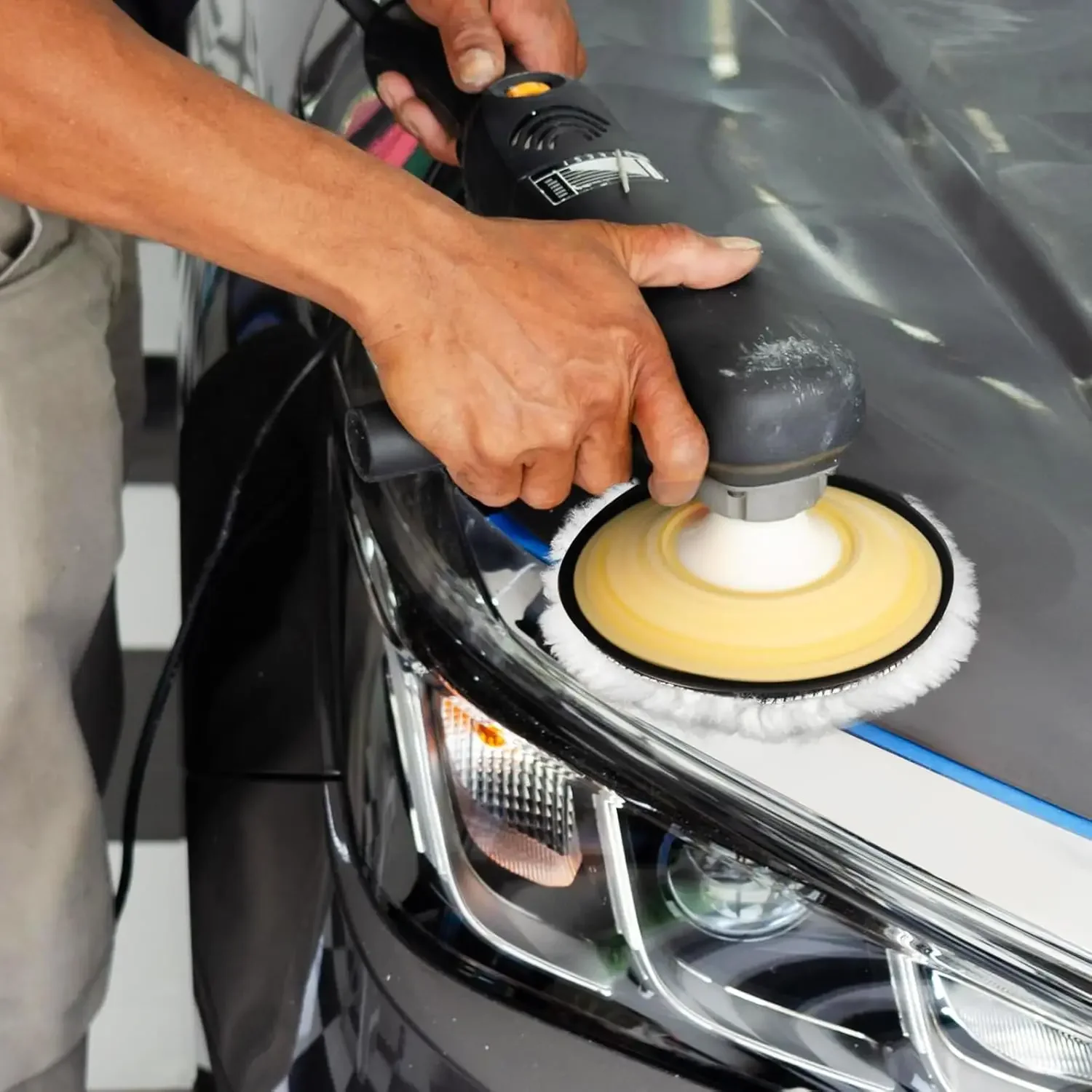 Car Polishing Kit with 5 Wool Pads and Buffing Discs 4 Car Polishing Kit with 5 Wool Pads and Buffing Discs - Image 4