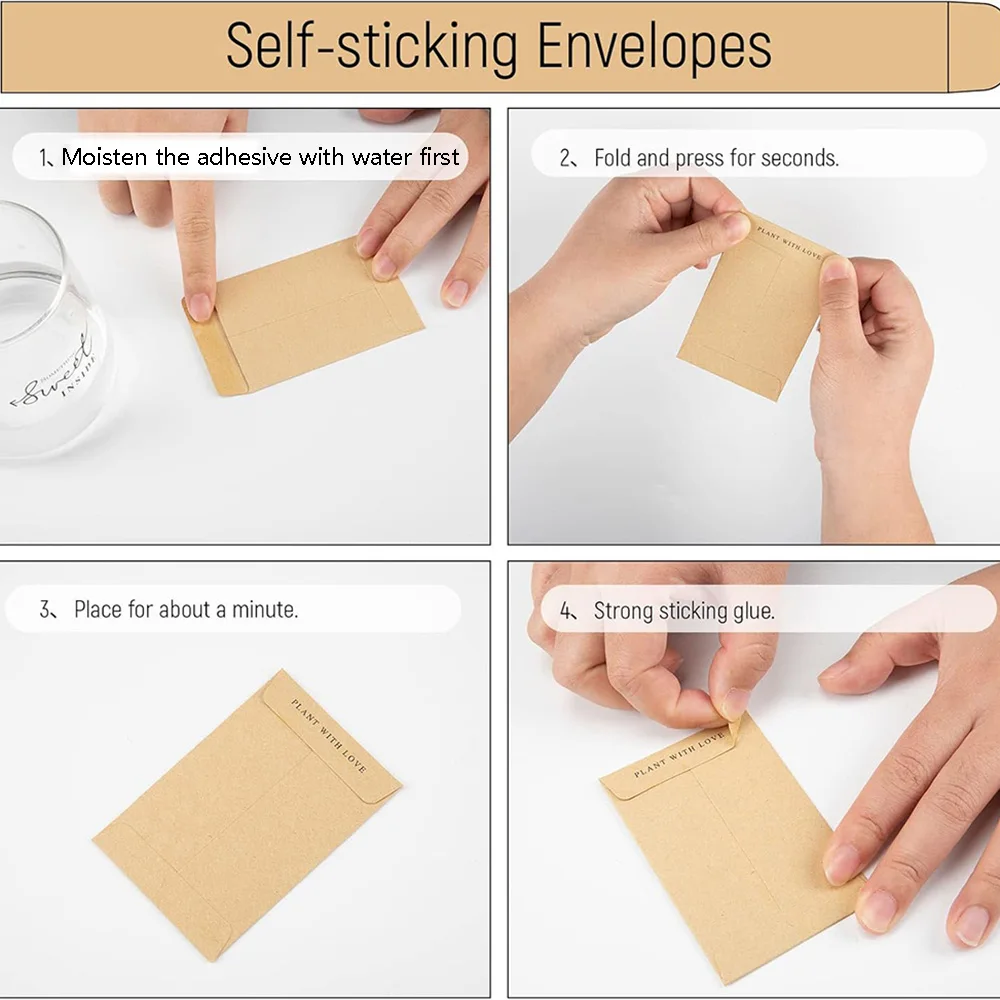 Rustic Kraft Seed Packets 50-200pcs 6 Rustic Kraft Seed Packets 50-200pcs - Image 6