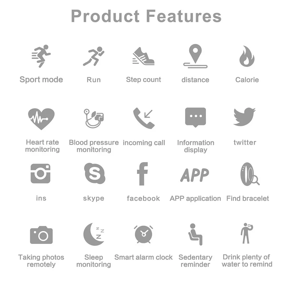 Stonego Waterproof Fitness Tracker with Heart Rate 2 Stonego Waterproof Fitness Tracker with Heart Rate - Image 2