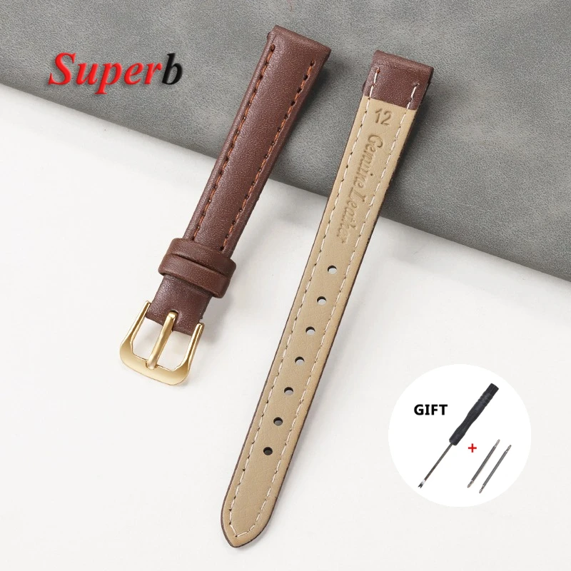 Premium Black Leather Watch Strap 8-24mm Wide 10 Premium Black Leather Watch Strap 8-24mm Wide - Image 10