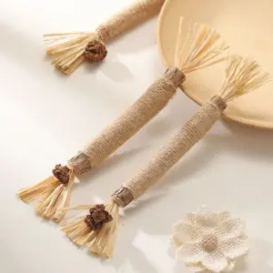 Natural Wooden Cat-Teasing Toy Set