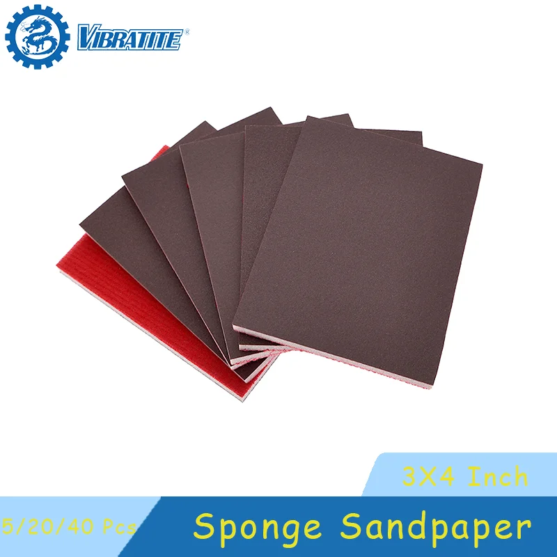 Versatile Sponge Sandpaper Set with Grit Range 1 Versatile Sponge Sandpaper Set with Grit Range