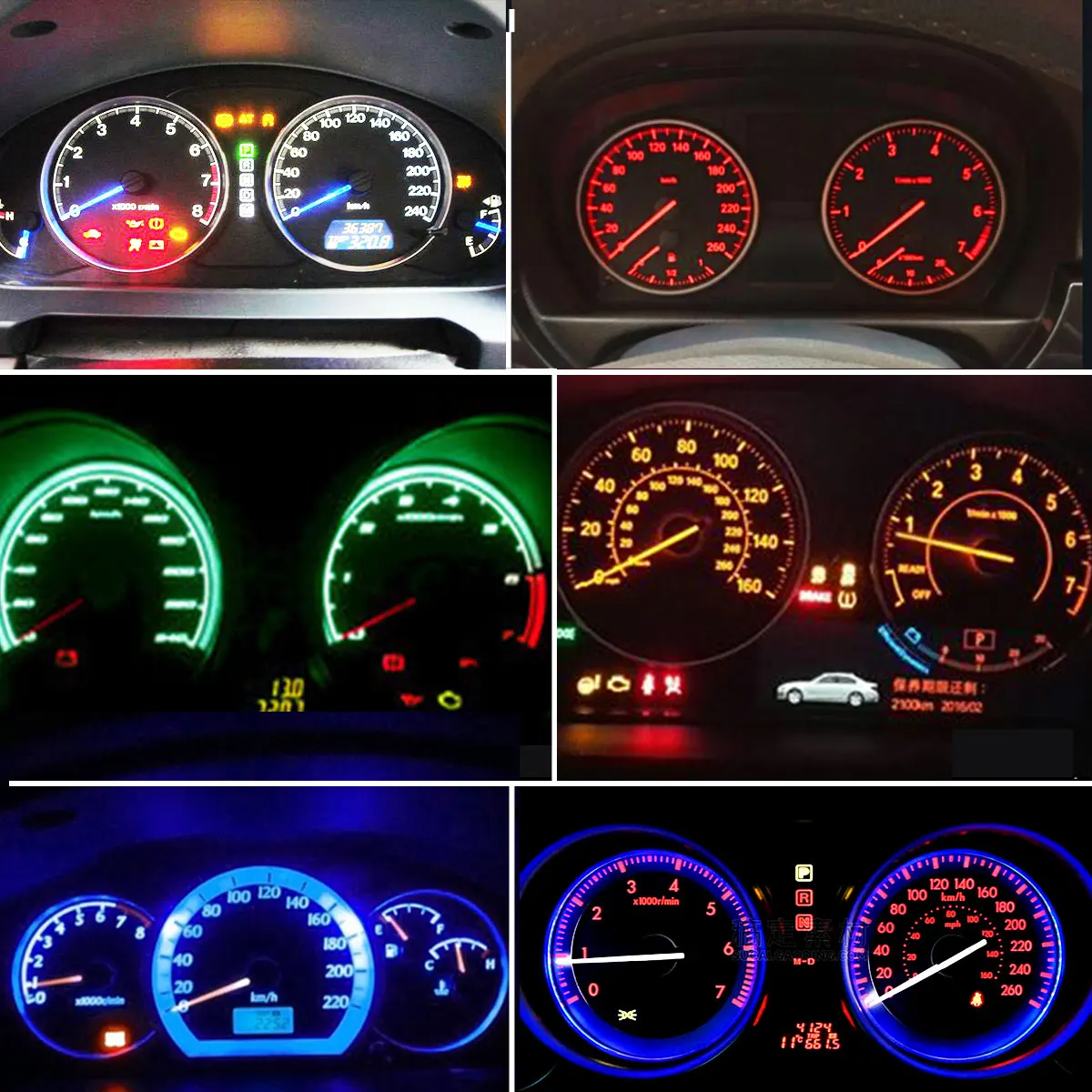 Vibrant Set of T5 Automotive LED Bulbs 5 Vibrant Set of T5 Automotive LED Bulbs - Image 5