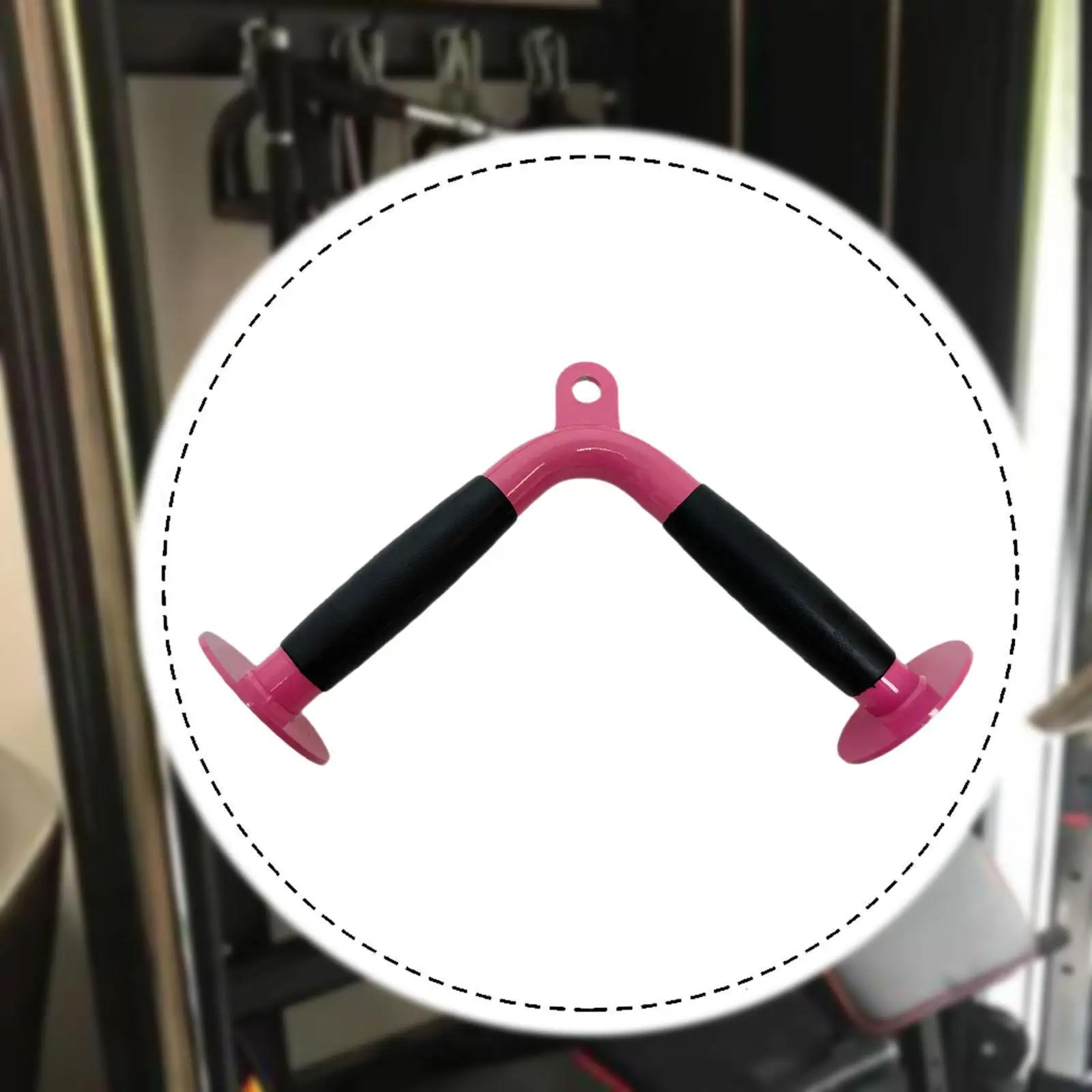 Pink and Black V-Shape Cable Handle 3 Pink and Black V-Shape Cable Handle - Image 3