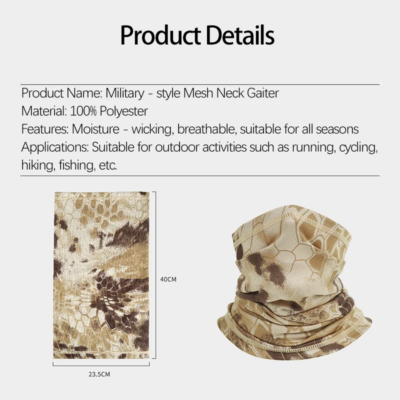 Digital Camouflage Neck Gaiter for Outdoors 3 Digital Camouflage Neck Gaiter for Outdoors - Image 3