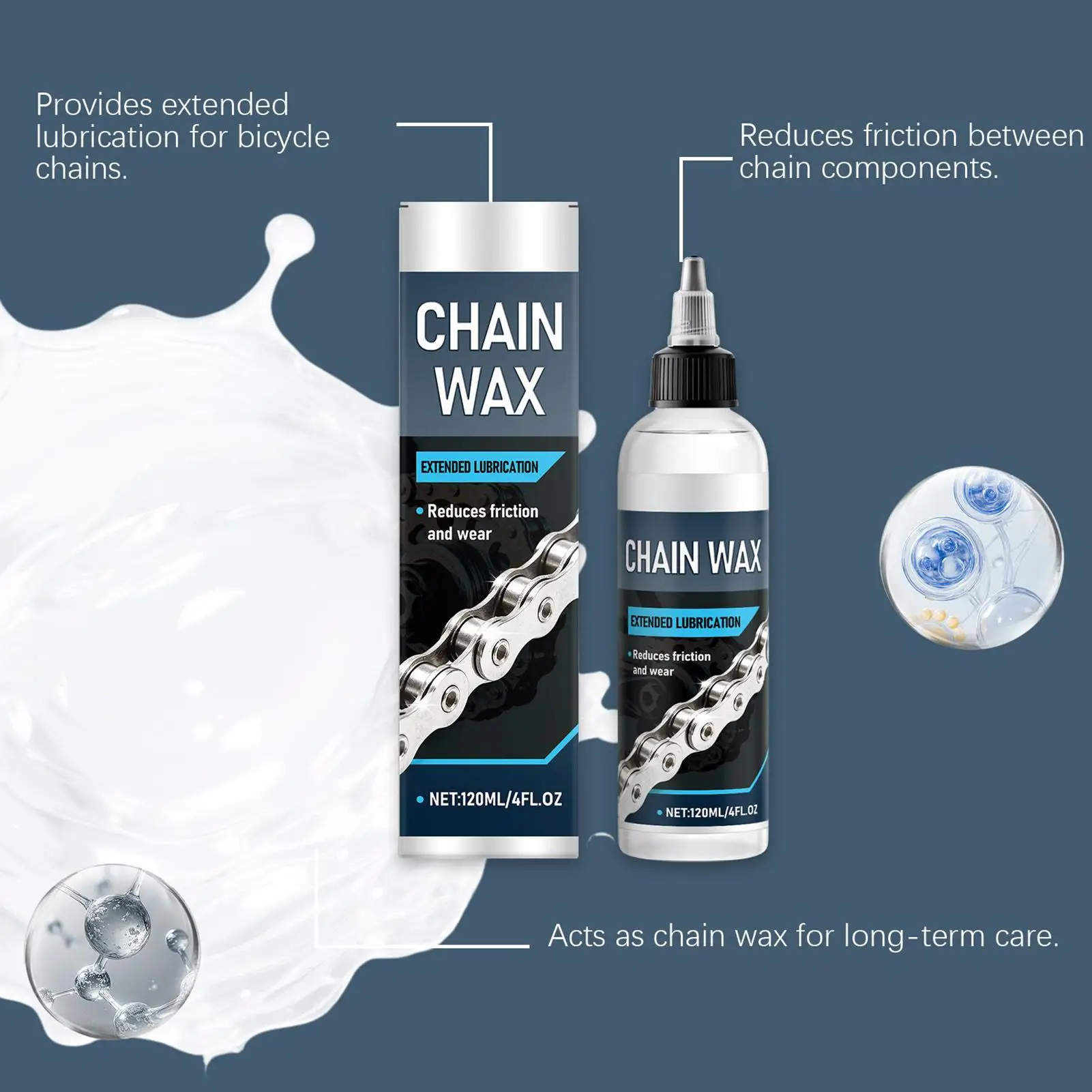 Wax-Based Bike Chain Lubricant 120ml 2 Wax-Based Bike Chain Lubricant 120ml - Image 2