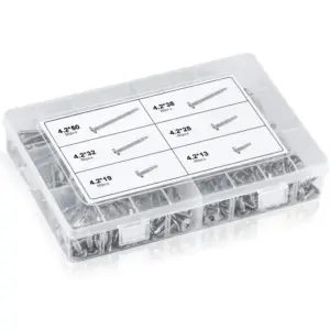 Stainless Steel TES210 Screw Set for Aluminum Profiles 10 Scabfef84e0a346c884616fe9631c405fI