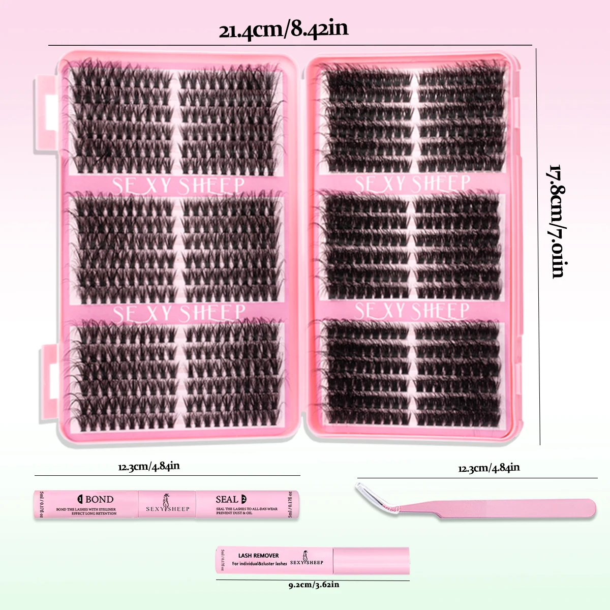 SEXYSHEEP DIY Eyelash Cluster Kit 8-16mm 5 SEXYSHEEP DIY Eyelash Cluster Kit 8-16mm - Image 5