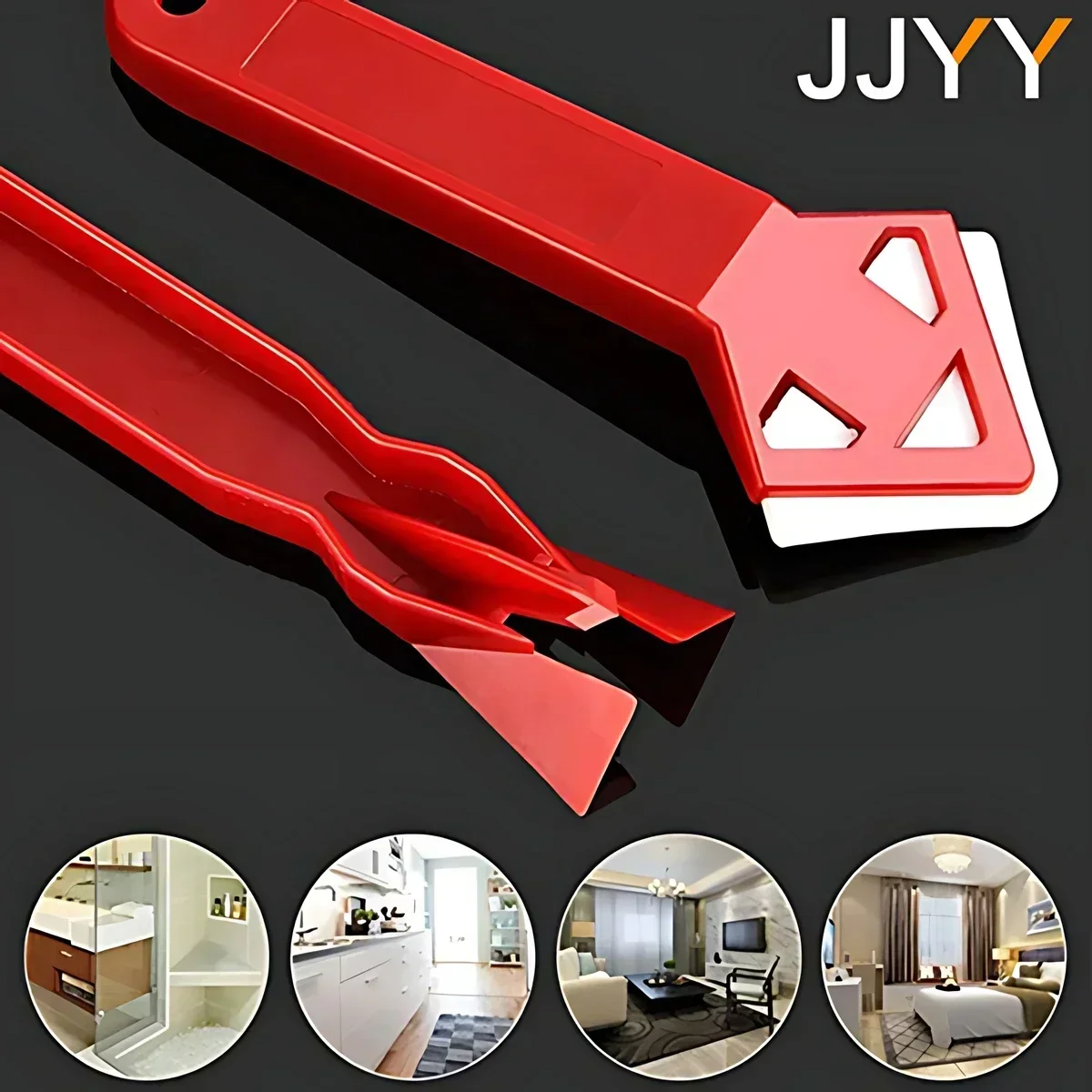 Red Plastic Residue Scraper Set for Precision Removal 3 Red Plastic Residue Scraper Set for Precision Removal - Image 3