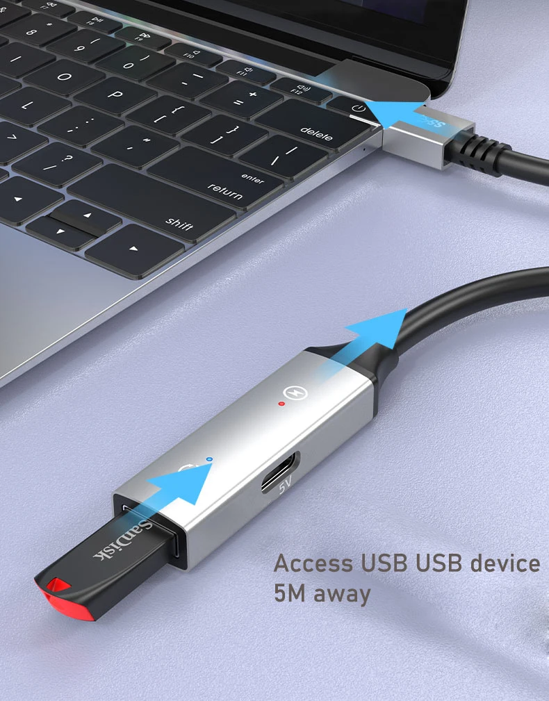 USB 3.0 Active Extension Cable 10m with Boosters 2 USB 3.0 Active Extension Cable 10m with Boosters - Image 2