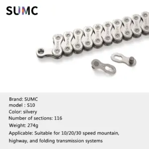 SUMC 8-12 Speed Bicycle Chain for All Drivetrains 13 Scdb34600050444788e369940c33c1eb6g