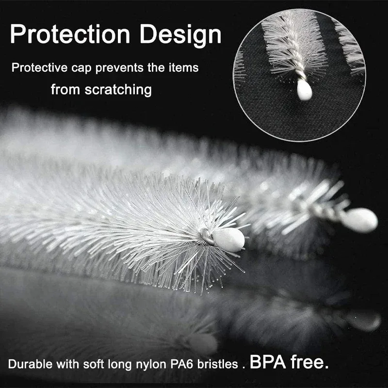 Stainless Steel Drinking Straw Cleaning Brushes Set 3 Stainless Steel Drinking Straw Cleaning Brushes Set - Image 3