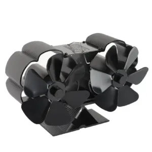 Heat-Powered Fireplace Fan 6-Blade Aluminum 8 Sce67ed3829cb46088a49507da6816341H
