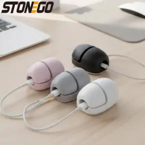 Silicone Cable Organizer Clips - 4 Pack