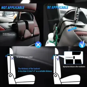 Black Car Headrest Hook for SUVs and Sedans 13 Sce9d9c2fb62047e2b6dccada6ae68052a