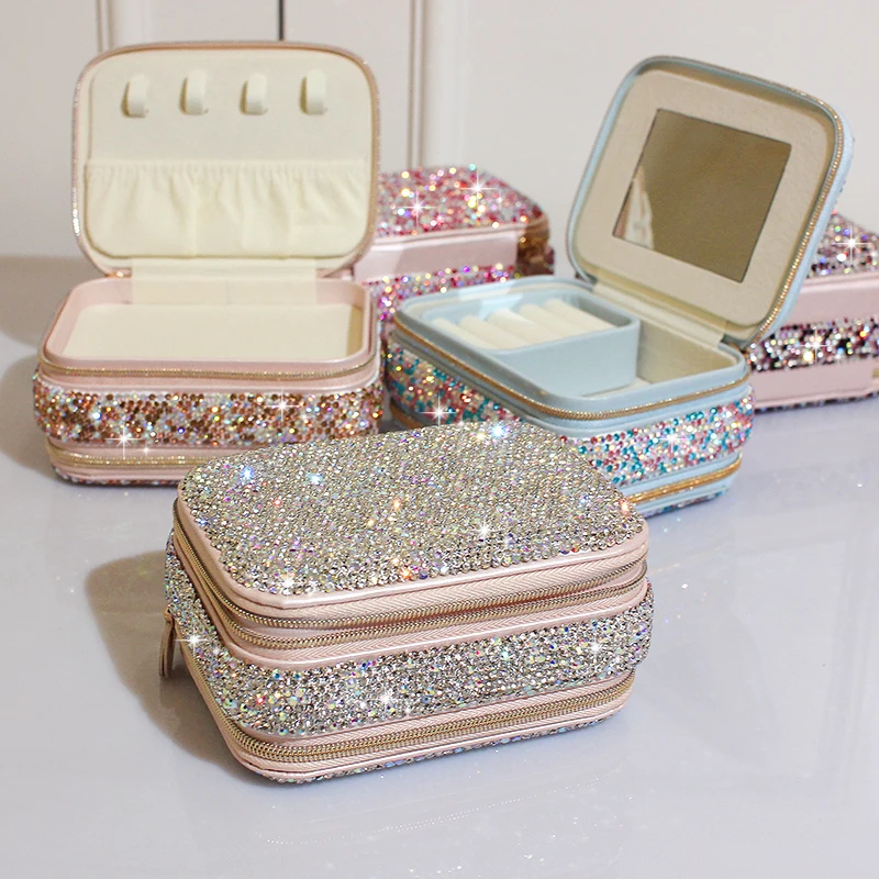 Elegant Rhinestone Jewelry Storage Box 2 Elegant Rhinestone Jewelry Storage Box - Image 2