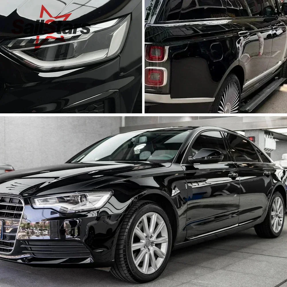 Ultra Glossy Black Vinyl Car Wrap Film 2 Ultra Glossy Black Vinyl Car Wrap Film - Image 2