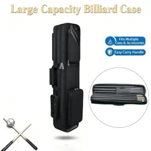 Black Oxford Pool Cue Case for Standard Cues