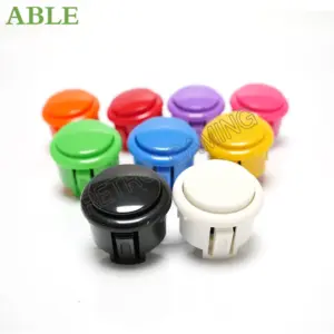 Colorful 12PCS 30mm Arcade Push Button Set