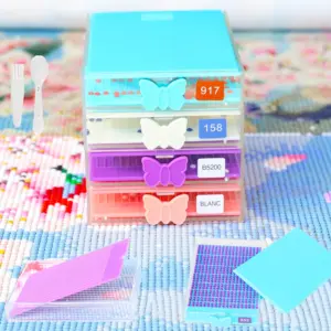 Bright Stackable Diamond Painting Tray Set