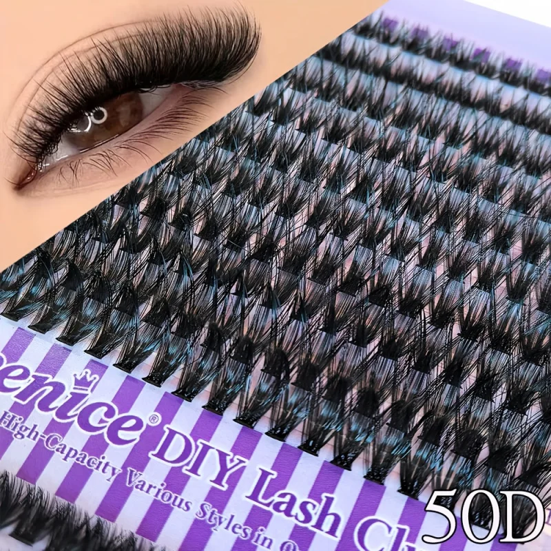 Queenice 800 Mixed-Length False Lash Clusters 4 Queenice 800 Mixed-Length False Lash Clusters - Image 4