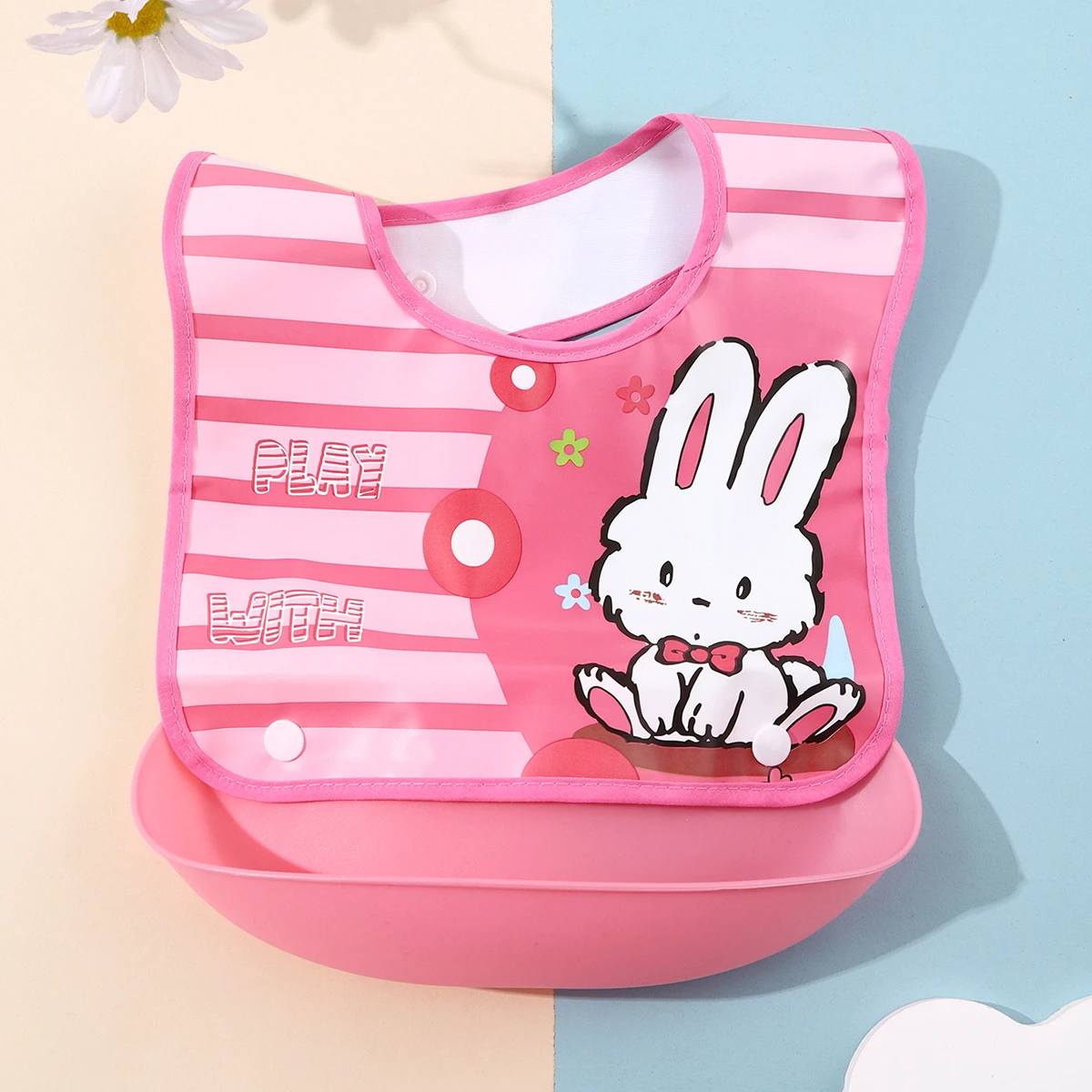 Vibrant Silicone Baby Bib Collection with Cartoon Prints 10 Vibrant Silicone Baby Bib Collection with Cartoon Prints - Image 10