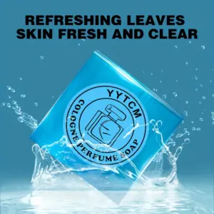 Modern Blue Marbled Men's Cologne Soap 12 Sd0a00a9ad0134efcb089c38d8352074fF