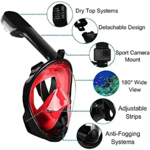 Full Face Snorkel Mask with 180° View 13 Sd0ad922f95bb4780b1c4ccf02a258f27S